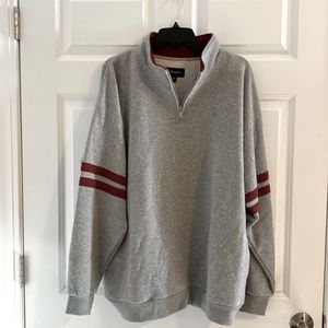 Brighton XL Men 1/4 Zip Pull Over Gray